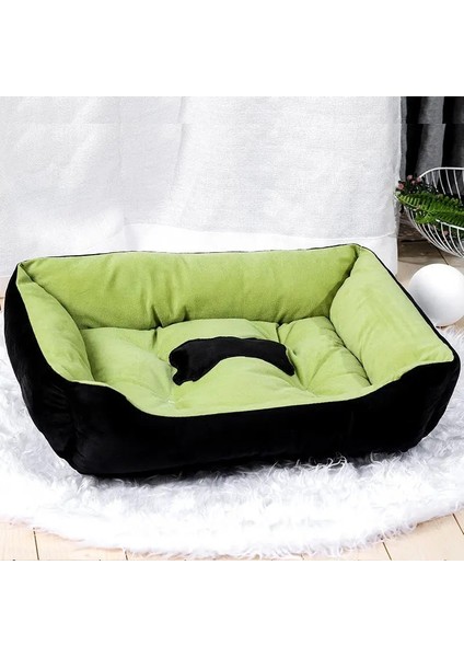 Siyah Stil 48X38 cm Pet Büyük Köpek Yatağı Sıcak Ev Şeker Renkli Kare Yuva Küçük Orta Büyük Köpekler Için Pet Kulübesi Kedi Yavrusu Artı Boyutu Köpek Sepetleri (Yurt Dışından)