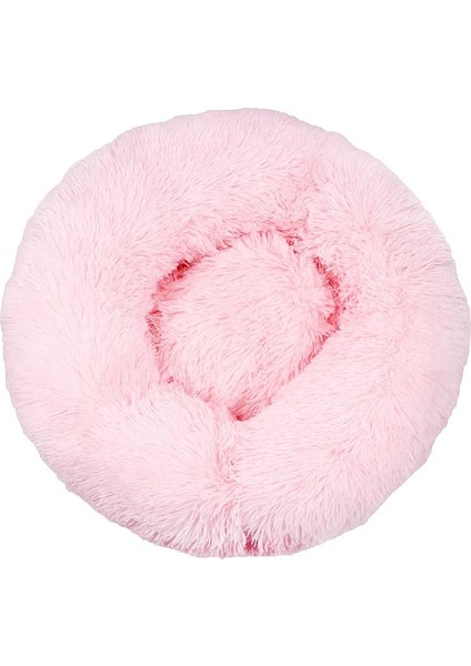 T Stili M 50CM Pet Köpek Yatağı Rahat Donut Sarılma Yuvarlak Köpek Kulübesi Ultra Yumuşak Yıkanabilir Köpek ve Kedi Yastık Yatağı Kış Sıcak Kanepe Sıcak Satış (Yurt Dışından)
