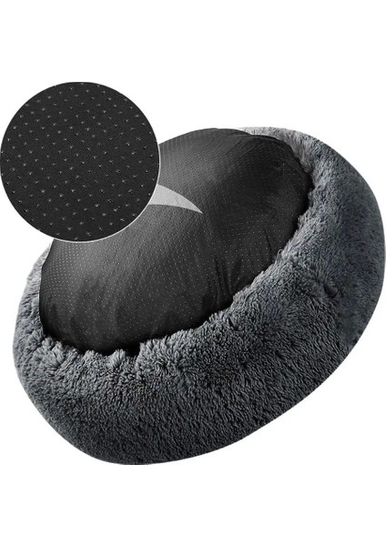 T Stili M 50CM Pet Köpek Yatağı Rahat Donut Sarılma Yuvarlak Köpek Kulübesi Ultra Yumuşak Yıkanabilir Köpek ve Kedi Yastık Yatağı Kış Sıcak Kanepe Sıcak Satış (Yurt Dışından) fırsatları