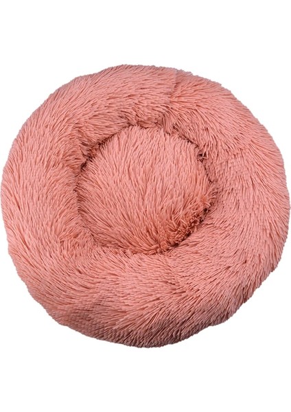 Cilt Pudra Stili 70CM 13KG'YE Kadar Pet Köpek Yatağı Rahat Donut Yuvarlak Köpek Kulübesi Ultra Yumuşak Yıkanabilir Köpek ve Kedi Yastık Yatağı Kış Sıcak Doghouse (Yurt Dışından)