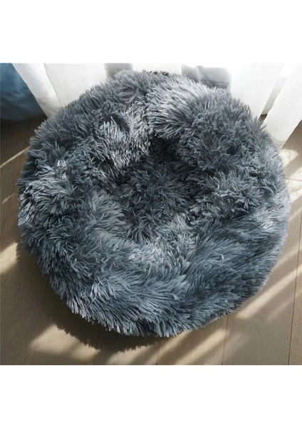 Açık Gri Tarzı 50CM Köpek Yatağı Süper Yumuşak Yıkanabilir Uzun Peluş Evcil Hayvan Kulübesi Derin Uyku Köpek Evi Kadife Paspaslar Kanepe Köpek Sepeti Pet Kedi Yatağı (Yurt Dışından) fırsatları