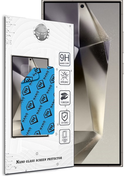Caseworld Samsung Galaxy S24 Ultra Nano Ekran Koruyucu Kırılmaz Esnek Cam fiyatları