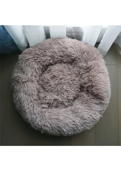 Haki Stili 60CM Köpek Yatağı Süper Yumuşak Yıkanabilir Uzun Peluş Evcil Hayvan Kulübesi Derin Uyku Köpek Evi Kadife Paspaslar Kanepe Köpek Sepeti Pet Kedi Yatağı (Yurt Dışından)