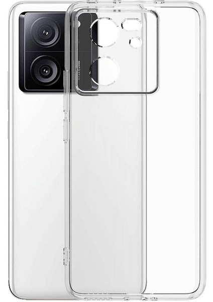 Caseworldtr Caseworld Xiaomi Mi 13T Pro Kapak Kamera Korumalı Süper Silikon Şeffaf Kılıf