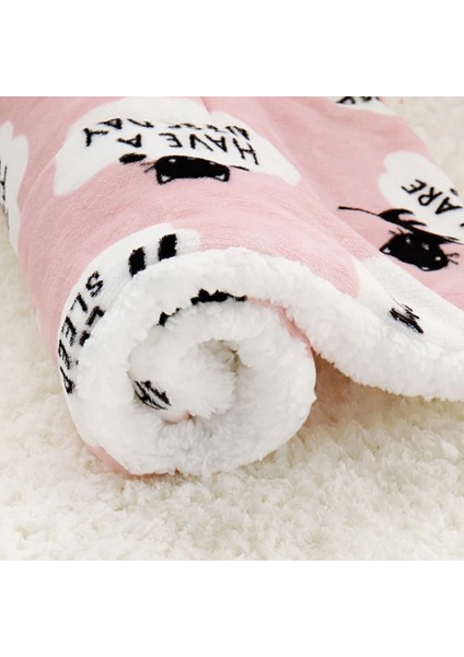 Pembe Tarzı 40X55CM Kış Köpek Yatağı Pet Battaniye Pet Uyku Mat Sıcak Kedi Köpek Yatak Örtüsü Küçük Doguahua Bulldog Için Pet Kanepe Yastık Yatak (Yurt Dışından)