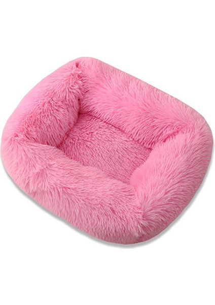 Açık Pembe Tarzı M 66X56X18CM Sıcak Kış Kare Süper Yumuşak Uyuyan Köpek Yatağı Uzun Peluş Yıkanabilir Kedi Mat Sepeti Büyük Köpekler Için Yavru Evi Yuva Yastık Kanepe (Yurt Dışından)
