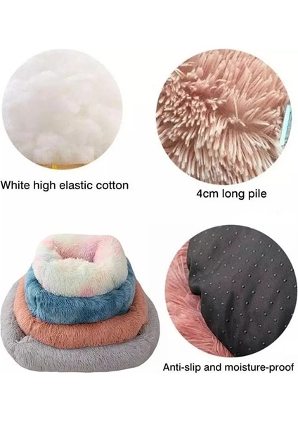 Koyu Gri Stil Xs 43X35X20CM Sıcak Kış Kare Süper Yumuşak Uyuyan Köpek Yatağı Uzun Peluş Yıkanabilir Kedi Mat Sepeti Büyük Köpekler Için Yavru Evi Yuva Yastık Kanepe (Yurt Dışından)