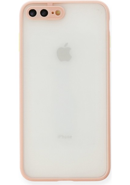 Apple iPhone 8 Plus Kılıf Montreal Silikon Kapak - Pembe