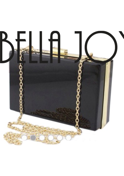 Beyaz Altın H Zincir Stili Bella Joy Yeni Akrilik Şeffaf Kadın El Çantası Zincir Kadın Messenger Çanta Akşam Çanta Çanta Zincir Omuz Çantası (Yurt Dışından) indirimleri