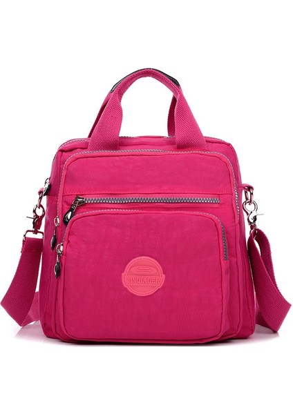 Meihong Tarzı Kadın Postacı Çantaları Debriyaj Kadın Çantaları Üç Fermuarlı Ana Çanta Kadın Ünlü S Tasarımcı Omuz Crossbody Çanta Ana Kesesi (Yurt Dışından)