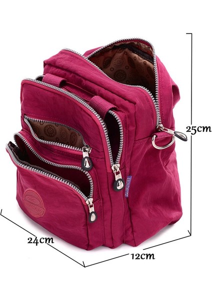 Meihong Tarzı Kadın Postacı Çantaları Debriyaj Kadın Çantaları Üç Fermuarlı Ana Çanta Kadın Ünlü S Tasarımcı Omuz Crossbody Çanta Ana Kesesi (Yurt Dışından) fiyatları