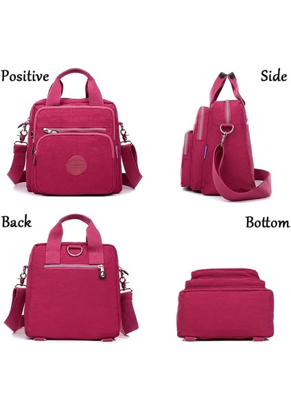 Meihong Tarzı Kadın Postacı Çantaları Debriyaj Kadın Çantaları Üç Fermuarlı Ana Çanta Kadın Ünlü S Tasarımcı Omuz Crossbody Çanta Ana Kesesi (Yurt Dışından) fırsatları