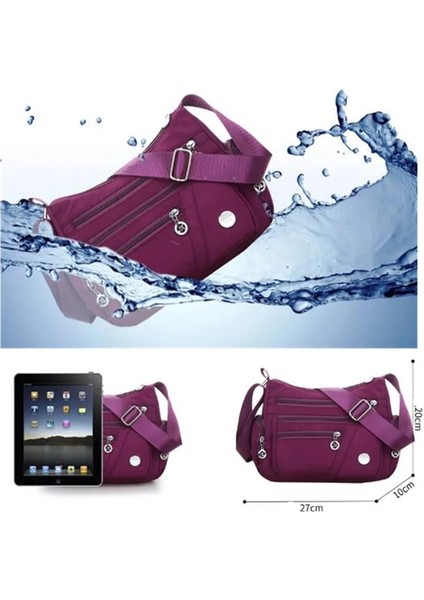 NO.432964 Style 2022 Moda Kadın Omuz Askılı Çanta Naylon Oxford Hafif Su Geçirmez Fermuar Paketi Büyük Kapasiteli Seyahat Crossbody Çanta (Yurt Dışından)