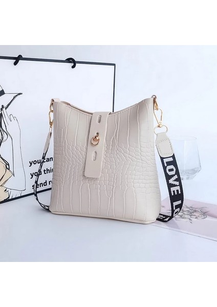 B-4 Stili 2021NEW Moda Timsah Desenli Çanta Büyük Basit Kova Tasarımcı Tote Çanta Omuz Çantası Alışverişçi Ilkbahar Sonbahar Kadın Çantası (Yurt Dışından) fırsatları