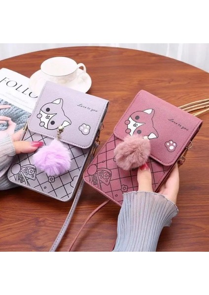 E Stili Kadınlar Çok Fonksiyonlu Dokunmatik Cep Telefonu Cebi Kart Çanta Crossbody Omuz Çantaları Günlük Kılıf Çanta Çile Cüzdan Kız Için (Yurt Dışından) fırsatları