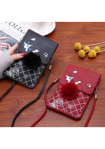 E Stili Kadınlar Çok Fonksiyonlu Dokunmatik Cep Telefonu Cebi Kart Çanta Crossbody Omuz Çantaları Günlük Kılıf Çanta Çile Cüzdan Kız Için (Yurt Dışından) indirimleri