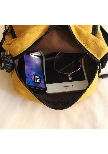 Siyah Stil Mini Kadın Çanta Kanvas Çantalar Küçük Kumaş Omuz Crossbody Çanta Wome Bayanlar Çanta Telefon Için Ana Kesesi Femme Bolsas (Yurt Dışından)