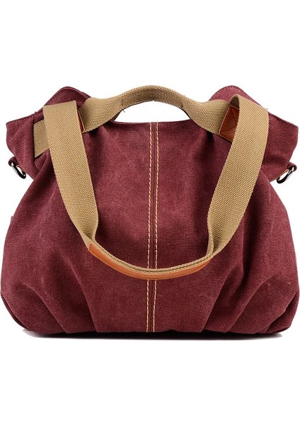 Fuşya Tarzı Büyük Beden Kvky Sıcak Kat Rahat Tote Kadın Çanta Omuz Crossbody Çanta Kadınlar Için Tuval Yüksek Kapasiteli Çanta Kadın Bolsa Feminina (Yurt Dışından)