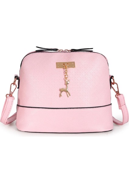 H-Pembe Tarzı Yeni Mini Jöle Çanta ve Çanta Deri Inci Saplı Crossbody Çanta Crossbody Çanta Kızlar Sevimli Para Kılıfı Parti Çanta (Yurt Dışından)