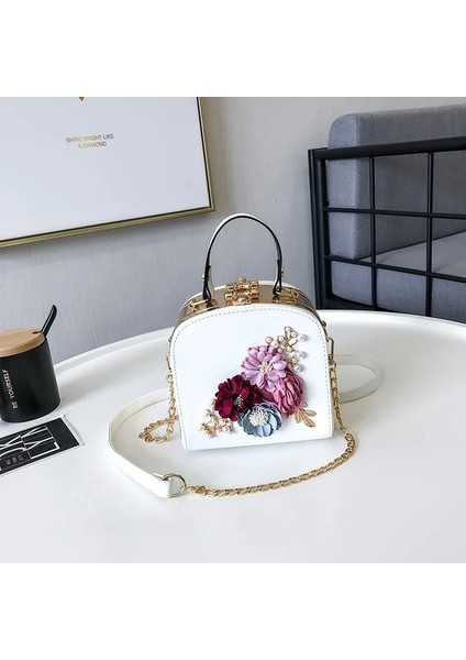Deve Tarzı 2022 Metal Klip Küçük Kare Çanta Yeni Moda Akşam Yemeği Çiçek Omuz Çapraz Çanta Çanta Omuz Çantaları 822 (Yurt Dışından) indirimleri