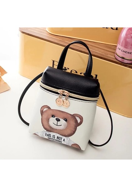 No.4 Tarzı Kadın Çanta Yeni Rahat Karikatür Kadın Messenger Omuz Çantaları Sevimli Crossbody Moda Deri Çantalar Mini Ayı Cep Telefonu Çantası (Yurt Dışından) indirimleri