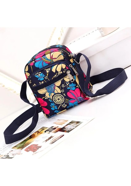 RENK11 Stili 15CM 19CM 8cm 2021 Kadın Çantası Yeni Naylon Eğlence Çapraz Küçük Çanta Üreticisi Kore Çok Katmanlı Kadın Tek Omuz Çantası (Yurt Dışından)