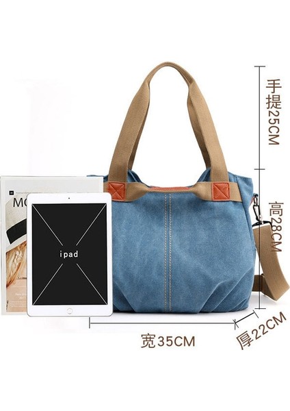 Bej Tarzı Büyük Beden Kvky Sıcak Kat Rahat Tote Kadın Çanta Omuz Crossbody Çanta Kadınlar Için Tuval Yüksek Kapasiteli Çanta Kadın Bolsa Feminina (Yurt Dışından) modelleri