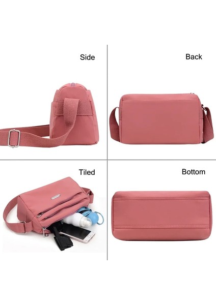 No.1 Tarzı Naylon Kadın Omuz Çantaları Kadın Messenger Çanta Düz Renk Seyahat Kız Için Crossbody Çanta Sadelik Bayanlar Cüzdan Retro Çanta (Yurt Dışından) fırsatları