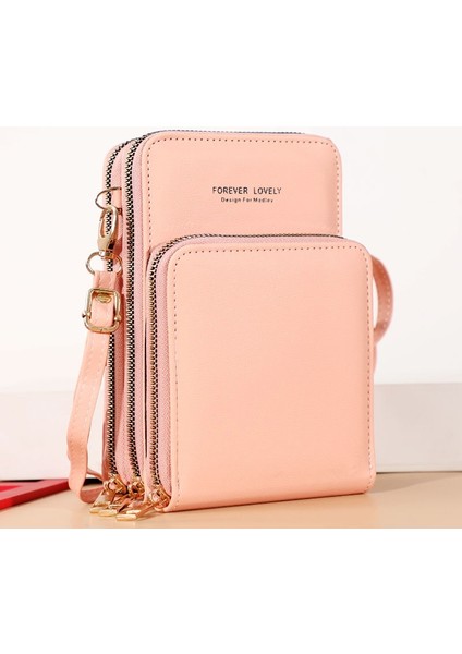 No.7 Tarzı Dokunmatik Cep Telefonu Omuz Çantaları Kadın Çok Fonksiyonlu Cep Mini Crossbody Çanta Kart Çanta Bayanlar Küçük Kadın Messenger Çanta (Yurt Dışından)