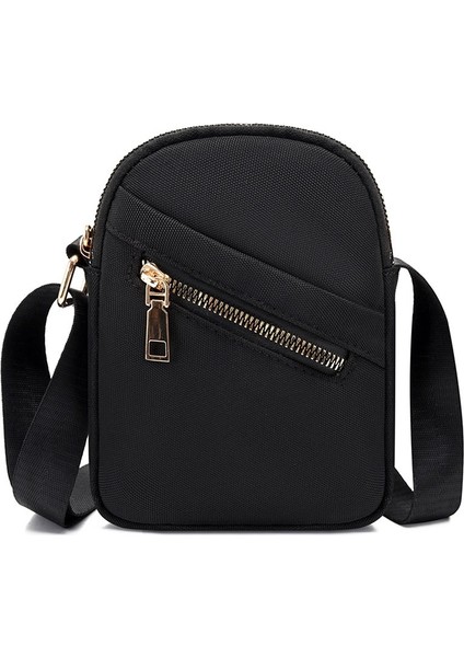 C Siyah Stil Yeni Kadın Çanta Rahat Crossbody Omuz Çantası Kadın Çantası Naylon Su Geçirmez Bayan Çanta Çapraz Çanta Omuz Çantası (Yurt Dışından)