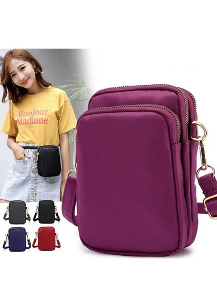 C Siyah Stil Yeni Kadın Çanta Rahat Crossbody Omuz Çantası Kadın Çantası Naylon Su Geçirmez Bayan Çanta Çapraz Çanta Omuz Çantası (Yurt Dışından) indirimleri