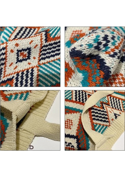 Bej Tarzı Lady Örgü Çingene Bohemian Boho Aztek Bez Çanta Kadın Tığ Rahat Açık Alışveriş Üst-Saplı Çanta Kadın Günlük Çanta (Yurt Dışından) fiyatları