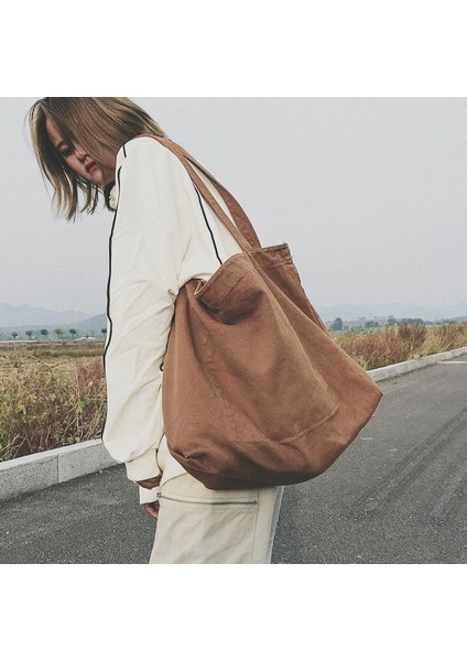 Yeşil Stil Moda Kadın Kanvas Omuz Alışveriş Çantası Pamuklu Bez Büyük Kapasiteli Öğrenciler Bayan Çanta Eko Kumaş Bez Alışveriş Çantaları (Yurt Dışından) fiyatları