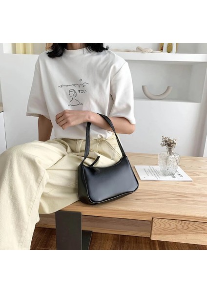 Açık Sarı Stil Retro Kadın Çantaları Rendy Vintage Omuz Çanta Kadın Küçük Koltukaltı Çantaları Rahat Retro Mini Crossbody Çantaları (Yurt Dışından) indirimleri