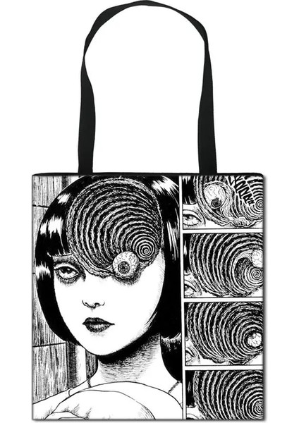 STDMANGA07 Stili 39CM x 39CM H Manga Tote Çanta Kadın Çanta Moda Omuz Çantası Seyahat Bayanlar Için Taşınabilir Büyük Kapasiteli Alışveriş Çantaları (Yurt Dışından)