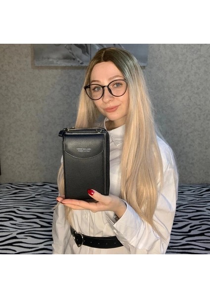 Kırmızı Stil 2021 Kadın Cüzdan Ünlü Cep Telefonu Çantaları Büyük Kart Sahipleri Çanta Çanta Debriyaj Messenger Omuz Uzun Sapanlar (Yurt Dışından) indirimleri