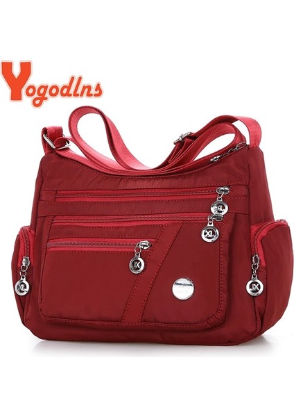 Stil1 Kırmızı Stil Yogodlns Moda Kadın Omuz Askılı Çanta Su Geçirmez Naylon Oxford Crossbody Çanta Çanta Büyük Kapasiteli Seyahat Çantaları Çanta (Yurt Dışından) fiyatları