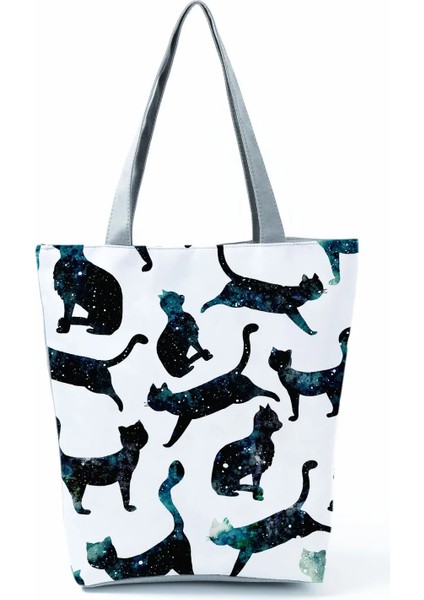 HL0200 Stili Kadın Hemşire Baskılı Kadın Alışveriş Çantası Enjeksiyon Büyük Kapasiteli Eko Yeniden Kullanılabilir Omuz Çantası Moda Seyahat Çanta Özel Desen (Yurt Dışından)