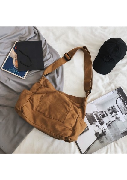 Omuz 4 Tarzı Büyük Kapasiteli Kanvas Omuz Çantaları Katı Yumuşak Denim Eğlence Veya Kadınlar Için Seyahat Çantası Moda Fatchels Kış Paketi 2020 (Yurt Dışından) fiyatları