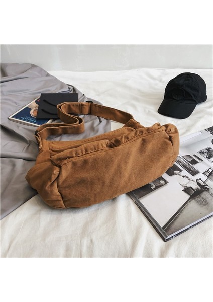 Omuz 4 Tarzı Büyük Kapasiteli Kanvas Omuz Çantaları Katı Yumuşak Denim Eğlence Veya Kadınlar Için Seyahat Çantası Moda Fatchels Kış Paketi 2020 (Yurt Dışından) modelleri