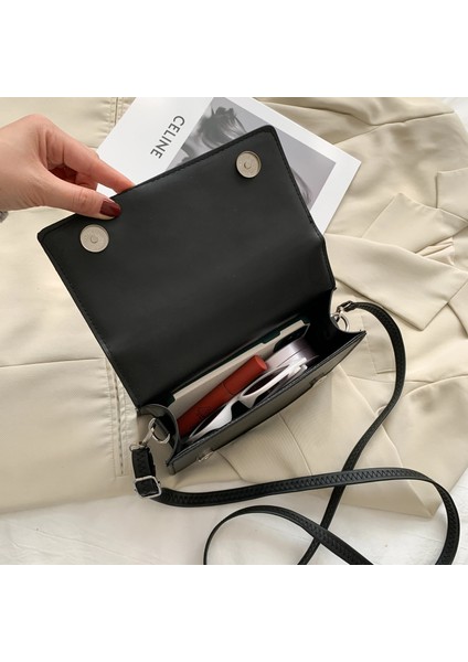 Gri Stil 20.5X7X12 cm Olid Renk Moda Omuz Çantaları Kadın Seyahat Çapraz Vücut Çanta Örgü Kadınlar Için Küçük Pu Deri Crossbody Çanta (Yurt Dışından) indirimleri