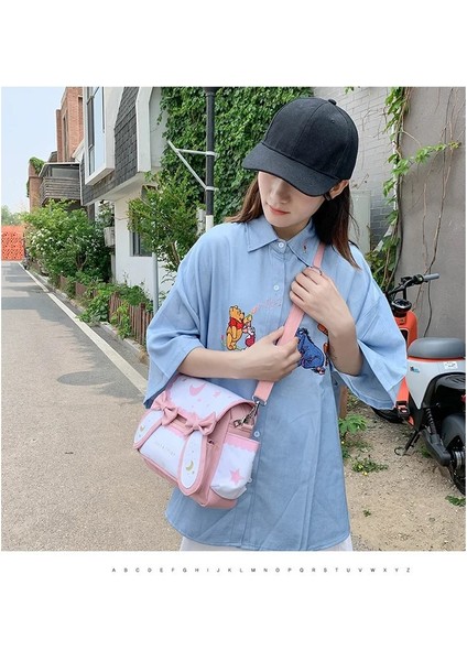 Stil 1 Stil Lolita Ay Yıldız Baskılı Papyon Kadın Omuz Çantası Çapraz Vücut (Yurt Dışından) modelleri