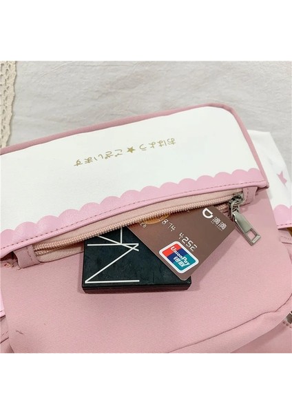 Stil 1 Stil Lolita Ay Yıldız Baskılı Papyon Kadın Omuz Çantası Çapraz Vücut (Yurt Dışından) fırsatları