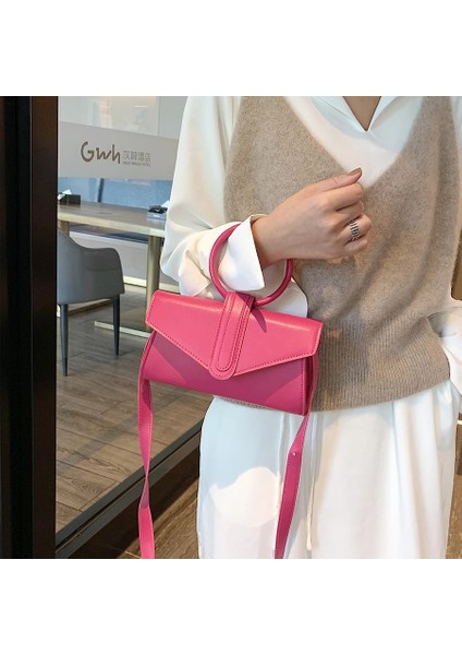 Gül Kırmızı Tarzı Kadın Crossbody Çanta Handbagasual Mini Taşınabilir Çanta Est Bel Çantası Kadın Tasarım Messenger Omuz Çantaları (Yurt Dışından) modelleri