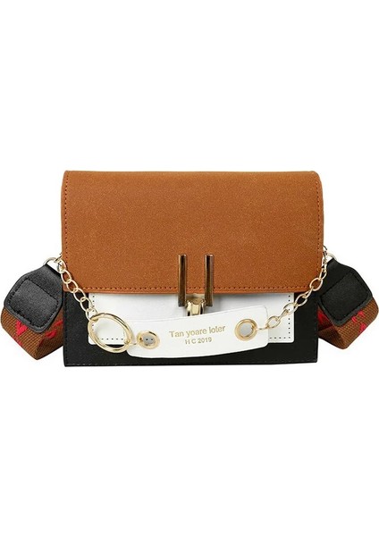 Kahverengi 3 Tarzı Shujın Perçin Zinciri Küçük Kadınlar Için Crossbody Çanta Omuz Askılı Çanta Bayan Lüks Çanta Moda (Yurt Dışından)