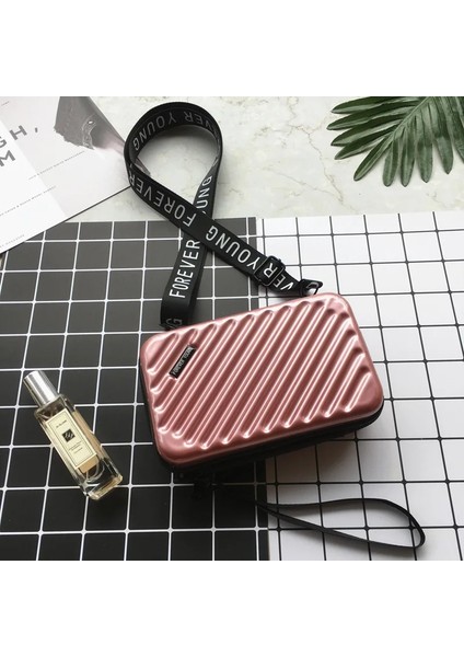 Pembe-Dimi Tarzı Wome Için Lüks El Çantaları Yeni Bavul Şekli Tote Kadınlar Ünlü Debriyaj Çanta Mini Kutu Çanta Moda Mini Bagaj Çantası (Yurt Dışından)