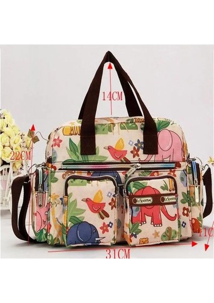 No.29 Tarzı Bayanlar Messenger Çanta Rahat Çanta Omuz Büyük Kapasiteli Su Geçirmez Bez Çanta Çiçek Baskılı Çantalar Kadınlar Için Açık Çanta (Yurt Dışından) modelleri