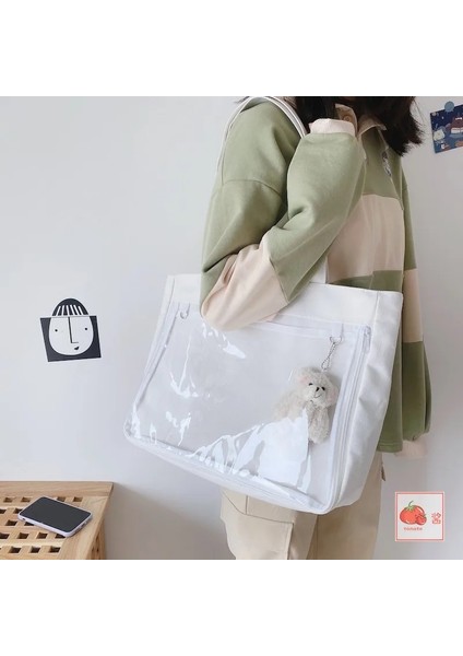 Siyah Stil Sadece Çanta Ita Çanta Kız Lolita Tarzı Güzel Crossbody Kawaii Temizle Çanta Genç Kızlar Için Okul Çantaları Şeker Tatlı Itabag Omuz Çantaları H210 (Yurt Dışından) fiyatları