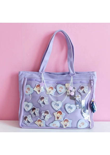 Siyah Stil Sadece Çanta Ita Çanta Kız Lolita Tarzı Güzel Crossbody Kawaii Temizle Çanta Genç Kızlar Için Okul Çantaları Şeker Tatlı Itabag Omuz Çantaları H210 (Yurt Dışından) fırsatları