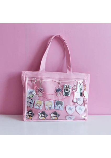 Siyah Stil Sadece Çanta Ita Çanta Kız Lolita Tarzı Güzel Crossbody Kawaii Temizle Çanta Genç Kızlar Için Okul Çantaları Şeker Tatlı Itabag Omuz Çantaları H210 (Yurt Dışından) indirimleri
